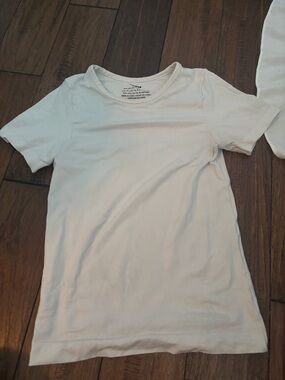 Skims Basic White Crewneck T-Shirt